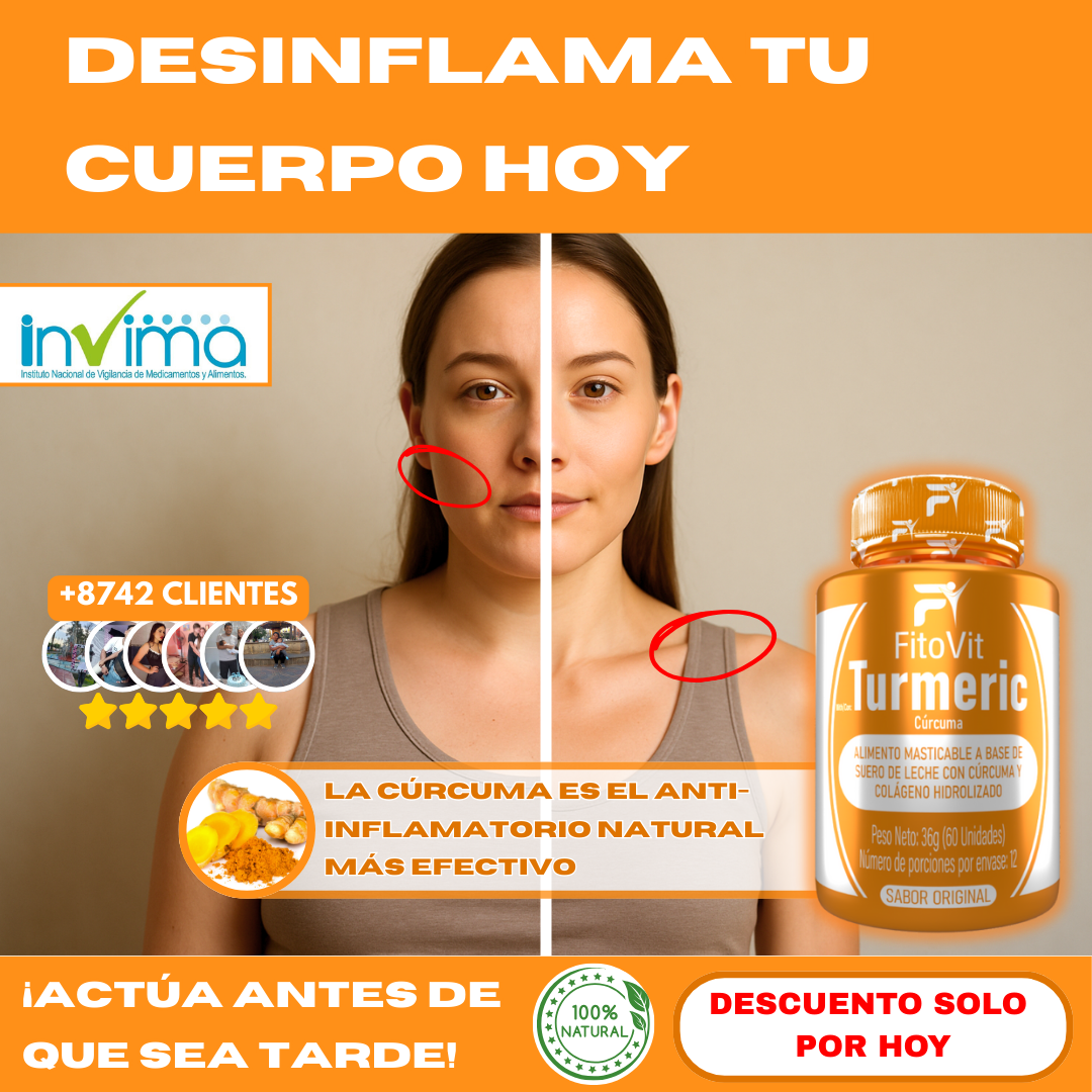 Cúrcuma con Colágeno Hidrolizado en Pastillas Masticables
