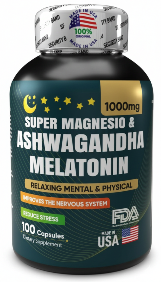 Super Magnesio + Ashwagandha KSM-66 + Melatonina