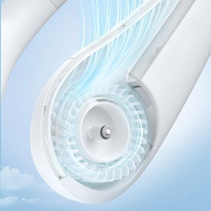Ventilador de Cuello Portátil Sin Aspas – Recargable, Ligero y Silencioso