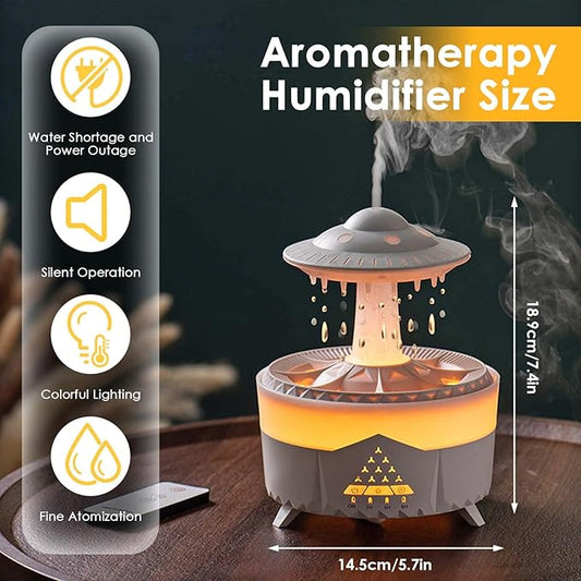 Humidificador de lluvia Cloud con goteo de agua